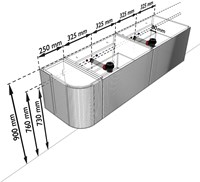 KRVLEA155L2L1D0KDRubNat - Aansluitmaten