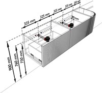 KRVLEA155R2L1D0KDOakNat - Aansluitmaten