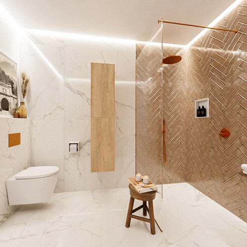BEAM 160cm armario de columna color Washed Oak con 2 puertas.-2