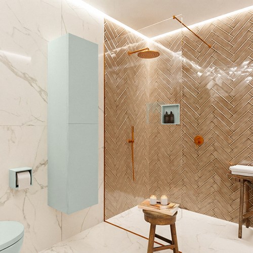BEAM 160cm mobile colonna colore Greey con 2 porte.-3
