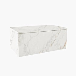 ALAN module badmeubel onderkast smal 1 lade 70cm kleur Carrara Melamine.