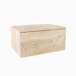 ALAN module badmeubel onderkast 1 lade 60cm kleur Washed Oak Melamine.