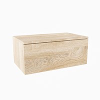 ALAN module badmeubel onderkast smal 1 lade 70cm kleur Washed Oak Melamine.