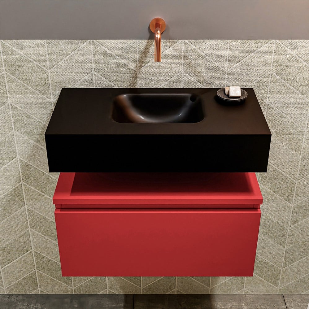 ANDOR 60cm cloakroom vanity set Fire. Vanity top LEX Urban position