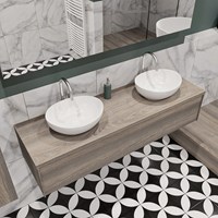 Muebles de baño con lavabo sobre encimera