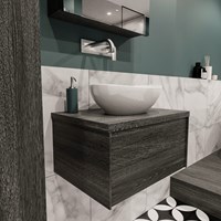 Badkamermeubel met wastafel model Lush antra laag 00047-1