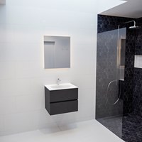 VICA 60 badmeubel dark grey 2 lades wastafel MOON midden 1 kraangat-3