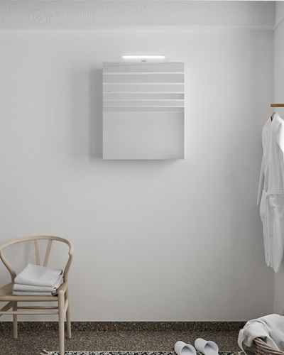 CUBB armadio a specchio 50x70x16cm colore Clay con 1 porta.-3