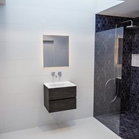 VICA 60 badmeubel dark brown 2 lades CLOUD midden geen kraangat-3