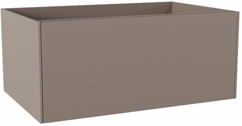 LOOR badmeubel onderkast 70cm 1 lade kleur Smoke, Geen uitsparing in lade.
