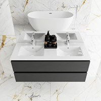 Lavabo encastrado de cerámica para muebles de baño