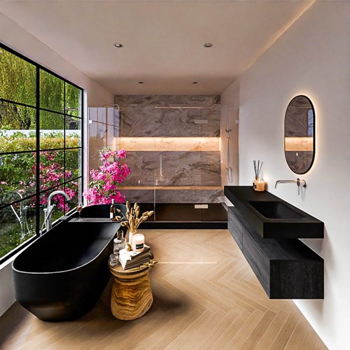 Badmeubel ALAN 2 Antracite CLOUD Urban Set4 00064-1