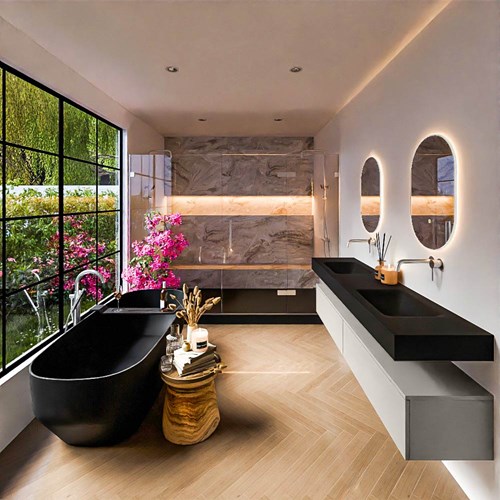 Badmeubel ALAN 2 Linen CLOUD Urban Set4 00113-1