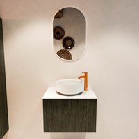 VELOR 60cm badmeubel kleur Shadow met 1 lade en 0 deuren. Waskom COSS Midden 1 kraangat kleur Talc.-3