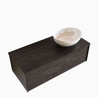 Badmeubel met wastafel model Lush darkbrown google 00055-2