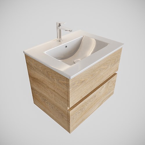 Badmeubel met wastafel model Vica Google washed-oak 0004-1