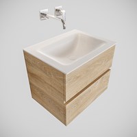 Badmeubel met wastafel model Vica Google washed-oak 0005-1