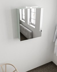 CUBB mirror cabinet 60x70x16cm color Greey with 1 door.