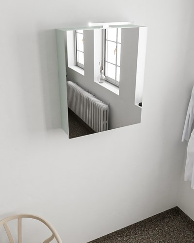 CUBB spiegelkast 60x70x16cm kleur greey met 1 deur