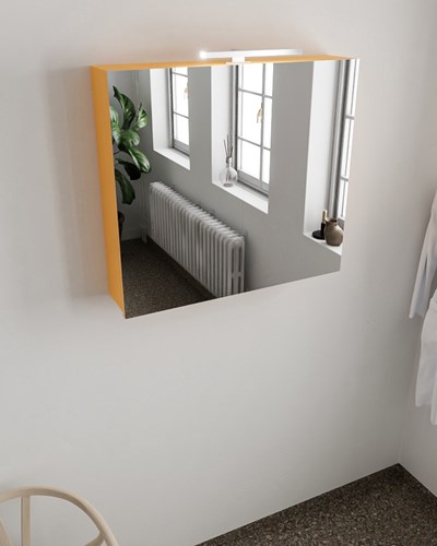 CUBB spiegelkast 80x70x16cm kleur ocher met 2 deuren