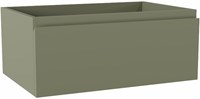 FOGE badmeubel onderkast 60cm 1 lade kleur Army 40cm diep, Geen uitsparing in lade.