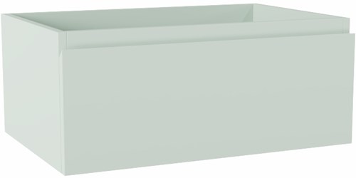 FOGE badmeubel onderkast 60cm 1 lade kleur Greey 40cm diep, Geen uitsparing in lade.
