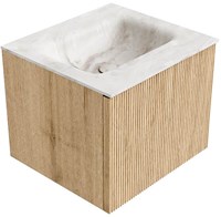 Badmeubels KURVE-DLUX Oak Wastafel Frappe Set12 00002-1