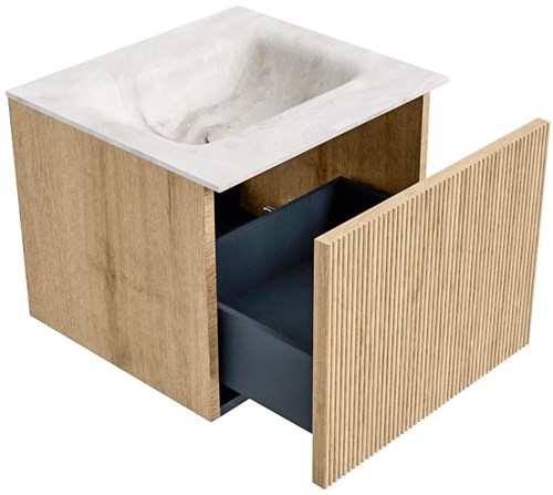 Badmeubels KURVE-DLUX Oak Wastafel Frappe Set13 00002-3