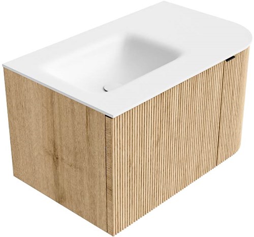 Badmeubels KURVE Oak Wastafel Talc Set12 00004-1