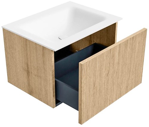 Badmeubels KURVE Oak Wastafel Talc Set13 00014-3