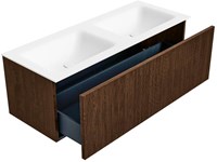 Badmeubels KURVE Walnut Wastafel Talc Set13 00074-3
