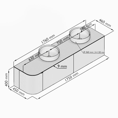 VLRC175LL2D1K2DRWalTal - Lijntekening