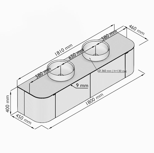 VLRC180LRL2D2K2DWalTal - Lijntekening