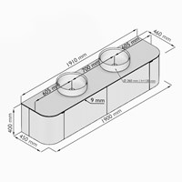 VLRC190LRL2D2K0DOakTal - Lijntekening