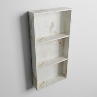 EASY Nis 59,5x29,5cm in solid surface kleur Frappe. 3 vakken  geschikt voor in- of opbouw-3