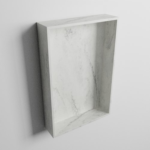EASY Nis 44,5x29,5cm in solid surface kleur Opalo. 1 vak  geschikt voor in- of opbouw-3