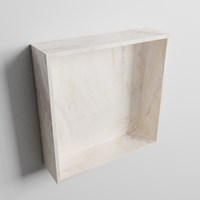 EASY Nis 29,5x29,5cm in solid surface kleur Ostra. 1 vak  geschikt voor in- of opbouw-3