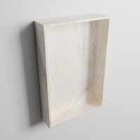 EASY Nis 44,5x29,5cm in solid surface kleur Ostra. 1 vak  geschikt voor in- of opbouw-3