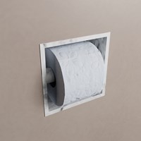 EASY Toilettenpapierhalter CUBE 160 solid surface 16x8,6cm color Glace. Geeignet für Einbau und Aufbau.-2