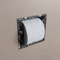 EASY Porte-papier toilette CUBE 160 solid surface 16x8,6cm couleur Lava. Adapté pour une installation encastrée ou en saillie.-2