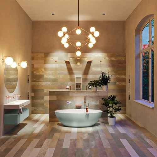 FLOAT freistehende Badewanne solid surface 170x80cm farbe Greey / Talc.-3