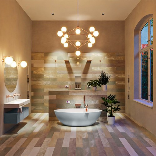 FLOAT freestanding bath 170x80cm color Clay / Talc.-3