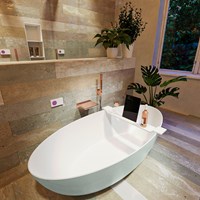 FLOAT freestanding bath 170x80cm color Greey / Talc.-2