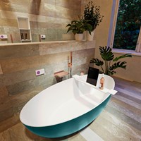 FLOAT freestanding bath 170x80cm color Smag / Talc.-2