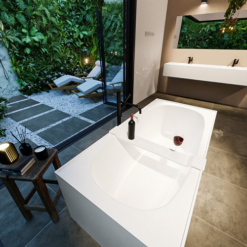 FREEZE freestanding bath 180x85cm color Clay / Talc.-3