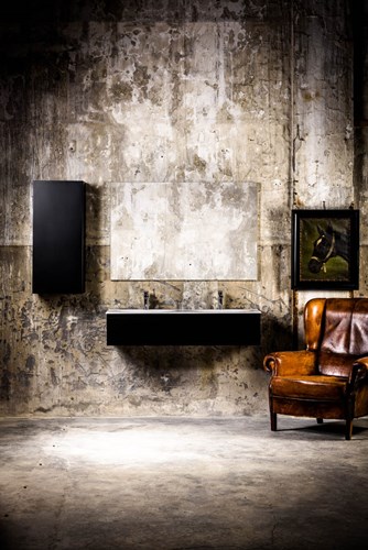 FOGE badmeubel onderkast 70cm 1 lade kleur Plata 40cm diep, Geen uitsparing in lade.-3