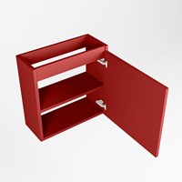 TURE meuble lave-main sans lavabo 50cm 1 porte couleur Fire.-3