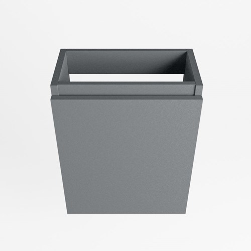 TURE meuble lave-main sans lavabo 40cm 1 porte couleur Plata.-2