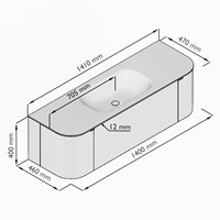 KRVBGS140LR1L2D1KMWalMel - Lijntekening