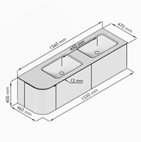 KRVLEA155L2L1D0KDWalMel - Lijntekening